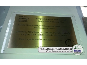 placas de inauguração