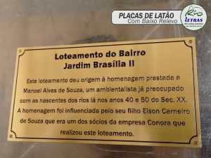 placas de inauguração